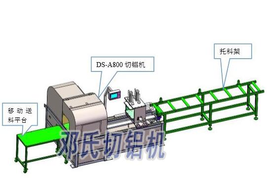 大型鋁型材切割機DS2-A800設(shè)計圖